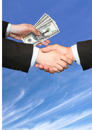 exchanging cash