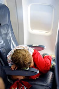 little boy in aeroplane