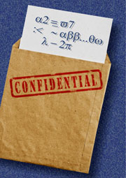 envelope with confidential information