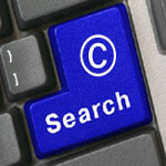 copyright symbol on computer key