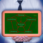 business diagram on board