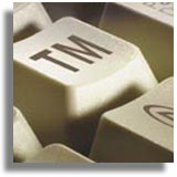 Trademark Search TM on keyboard