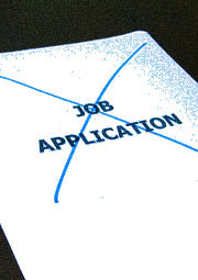 job application crossed out