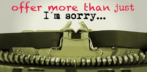 I'm sorry letter