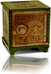 toy safe with shadow