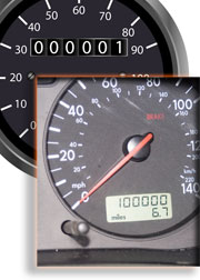 two odometers with discrepancy