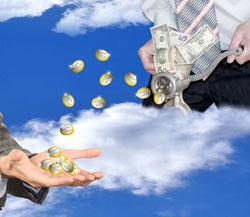 Money through meat grinder