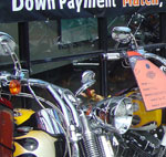 down payment on bike