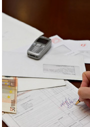 Receipt receipt and bills