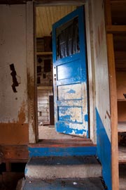 peeling paint on door