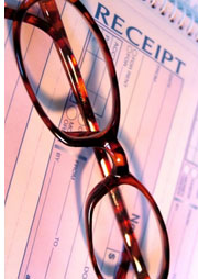 spectacles on receipt