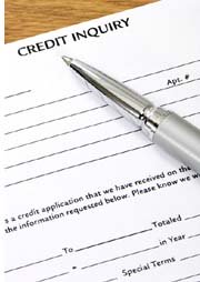 pen on credit inquiry