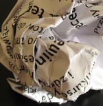 crumpled paper