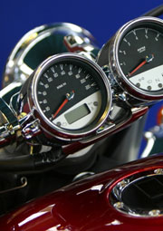 instrument panel of motorcycle