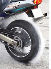 motorcycle burnout