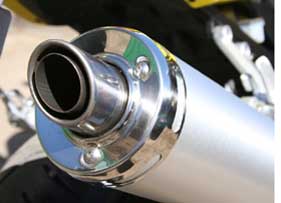 racing motorcycle exhaust